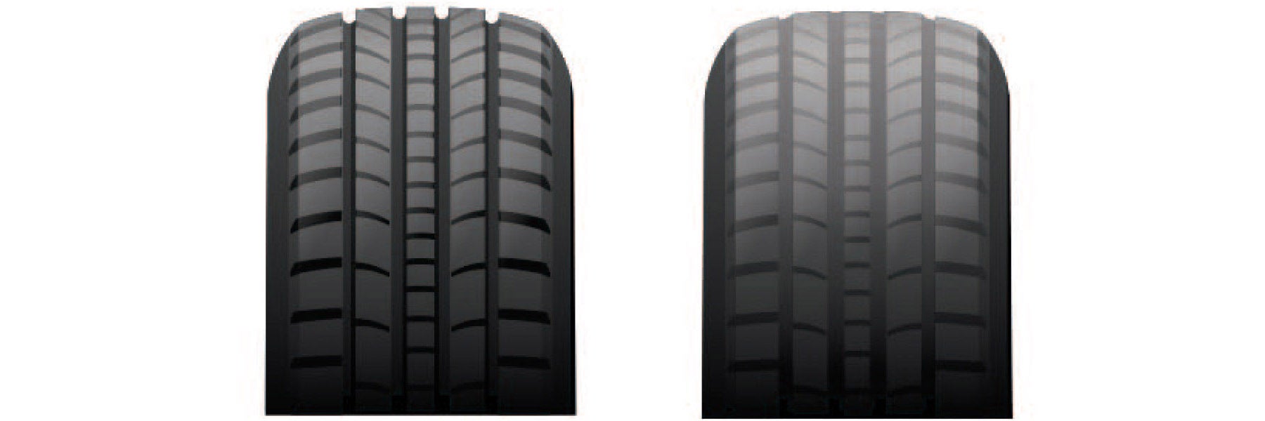 Tire tread depth comparison at Ken Ganley Kia Mentor in Mentor OH