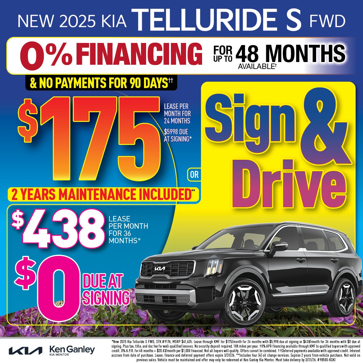 New 2025 Kia Telluride S FWD