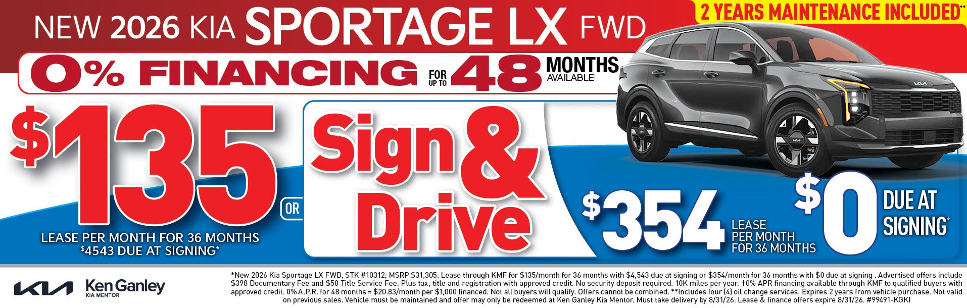 sportage lease