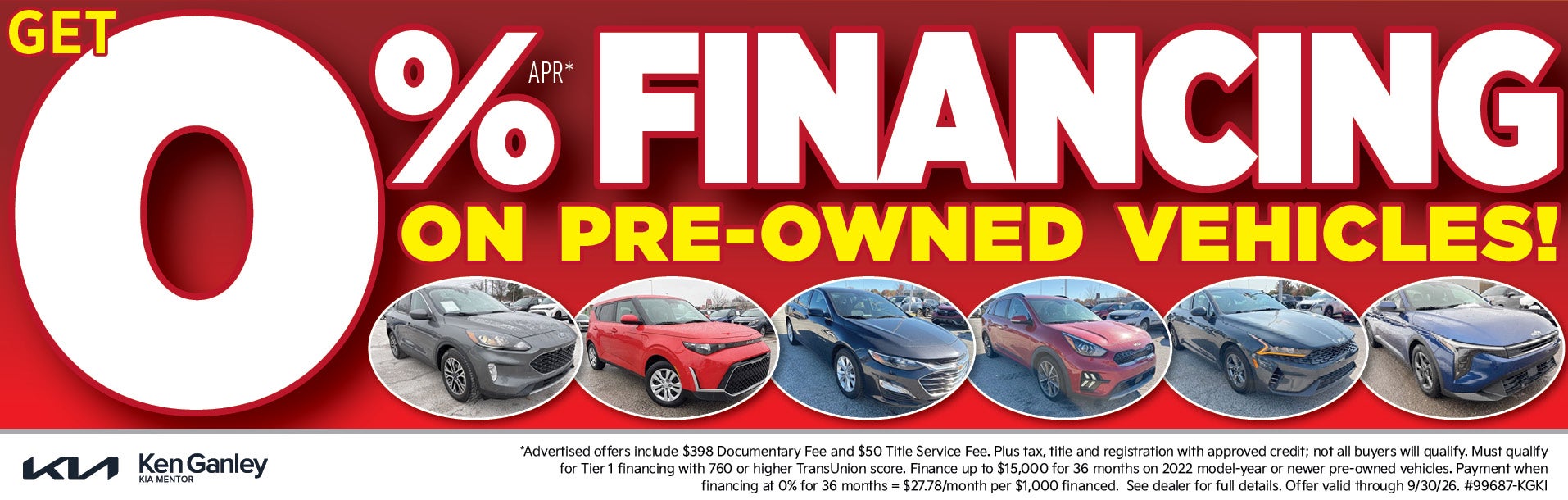 0% on pre-owned